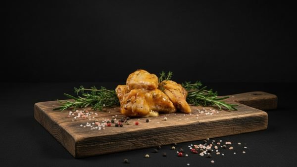 Gemarineerde kippenvleugels curry