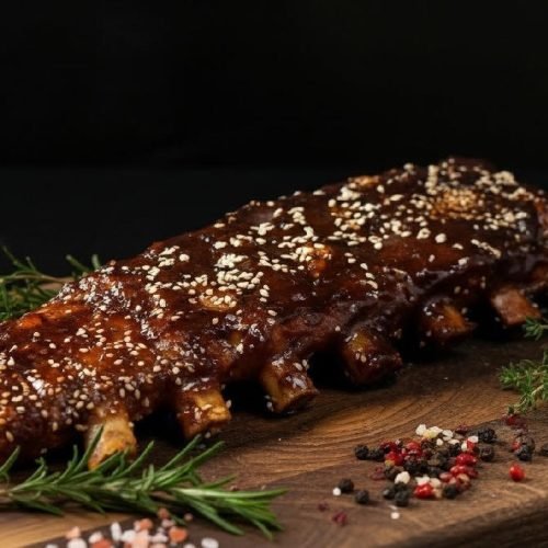 Voorgegaarde spareribs met barbecuesaus
