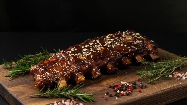 Voorgegaarde spareribs met barbecuesaus